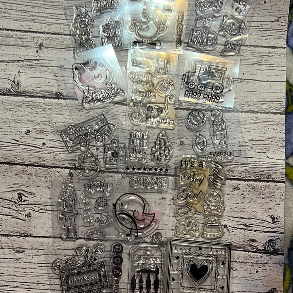Studio112 Clear Stamp 55 Piece Set with Various Designs